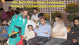 Taekwondo 4th Belt Promotion Test Prince Taekwondo Academy, summercamp 2014, self-defense nunchaku taekwondo yongmoodo hapkido for boys girls