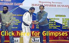 Prince Taekwondo Academy receiving Medals in 20th Quaid-e-Azam Open Inter Schools & Inter Clubs Taekwondo Championship 2014 at Sindh Sports Board Karachi